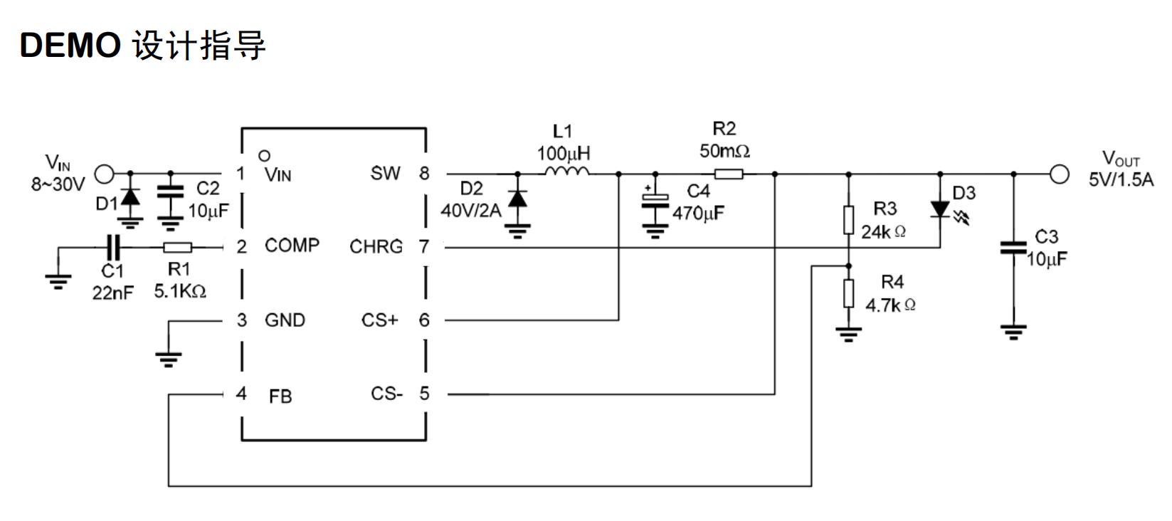 TX4151 DEMO 5V 输出、、、、1.5A 限流时应用电路图